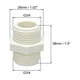 thumbnail image 2 of Conector de Adaptador de Rosca Macho G3/4 x G3/4, 5 Piezas, Accesorio de Tubo, Niple Hexagonal, 2 of 3