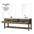 thumbnail image 6 of Lexora Norwalk 84 in W x 22 in D Grey Oak Double Bath Vanity, Carrara Marble Top, Faucet Set, and 36 in Mirrors, 6 of 6