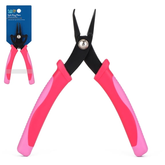 Hello Hobby Split Ring Pliers – Jewelry Making & Craft Tool for Opening Split Rings, Jump Rings & Attaching Charms