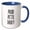 Blue/White, variant on 3drose, Proud Pittie Daddy, 11oz Two-tone Red Mug