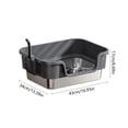 thumbnail image 3 of EGNMCR Stainless Steel High Sided Metal Litter Box Suitable For Small Cats Non Stick Odor Proof Expose Proof And Foolproof To Clean Stainless steel cat litter boxs, 3 of 6