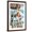 Brown Frame, variant on Art.com Seaside Heights, New Jersey - Lifeguard Pinup Girl Stretched Canvas Print Wall Art by Lantern Press, 16" x 24"