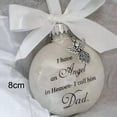 thumbnail image 6 of Fairnull Christmas Commemorate Decoration Feather Ball Angel In Heaven Memorial Ornament, 6 of 9