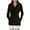Black, variant on Women's Jacket with Pockets Elegant & Plus Long Sleeve Classic Lightweight Tie Waist Warm Coat Casual Plain Spring Fall Winter Button Loose Activewear Womenswear