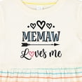 thumbnail image 4 of Inktastic Memaw Grandma Loves Me Girls Baby Dress, 4 of 5
