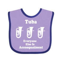 Inktastic Funny Tuba Player Music Joke Boys or Girls Baby Bib