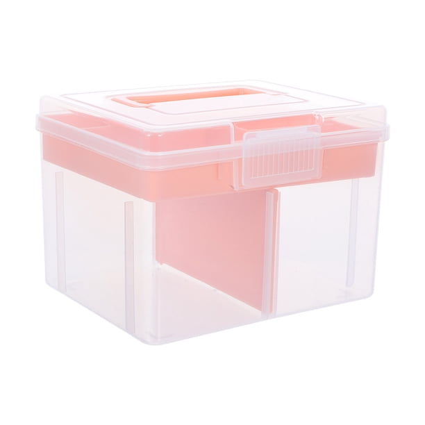 BESTYASH Organizador Plástico Transparente Multipropósito Con Compartimentos Y Removible Para Manualidades