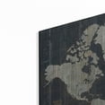thumbnail image 2 of Luxe Metal Art 'Old World Map' by Wild Apple Portfolio, Metal Wall Art, 36"x24", 2 of 9