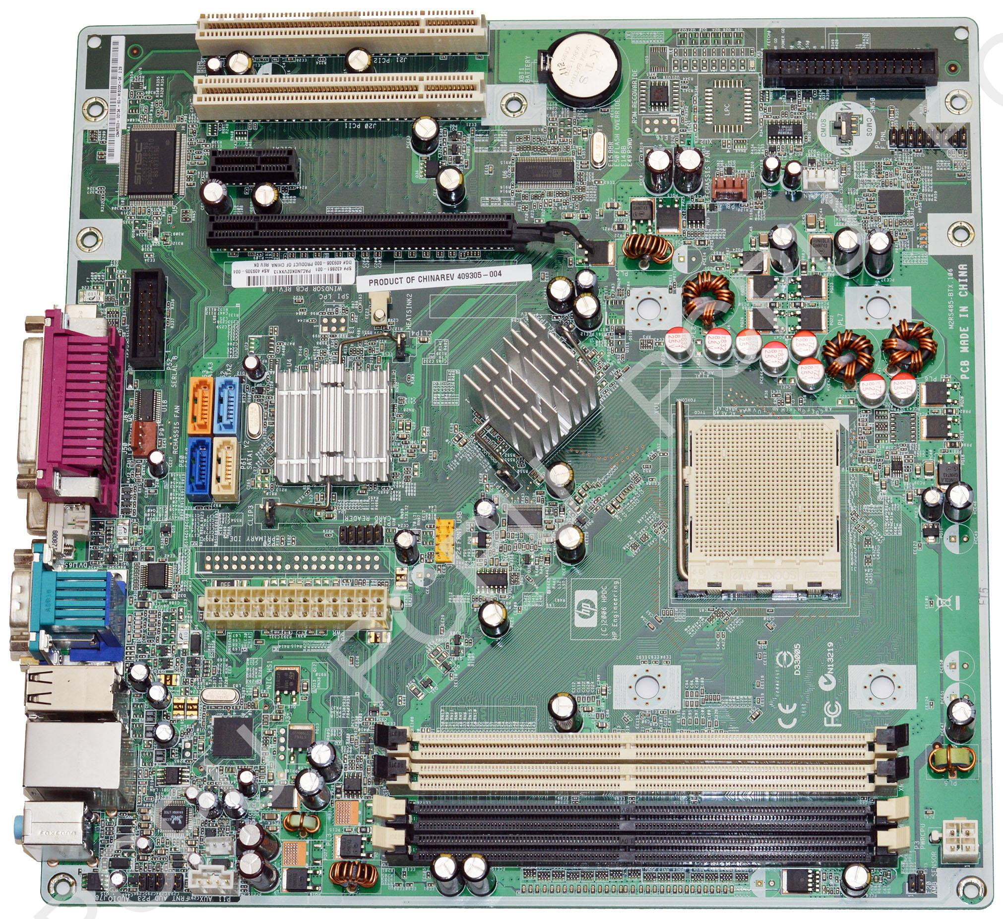 432861-001 HP DC5750 AMD Desktop Motherboard AM2