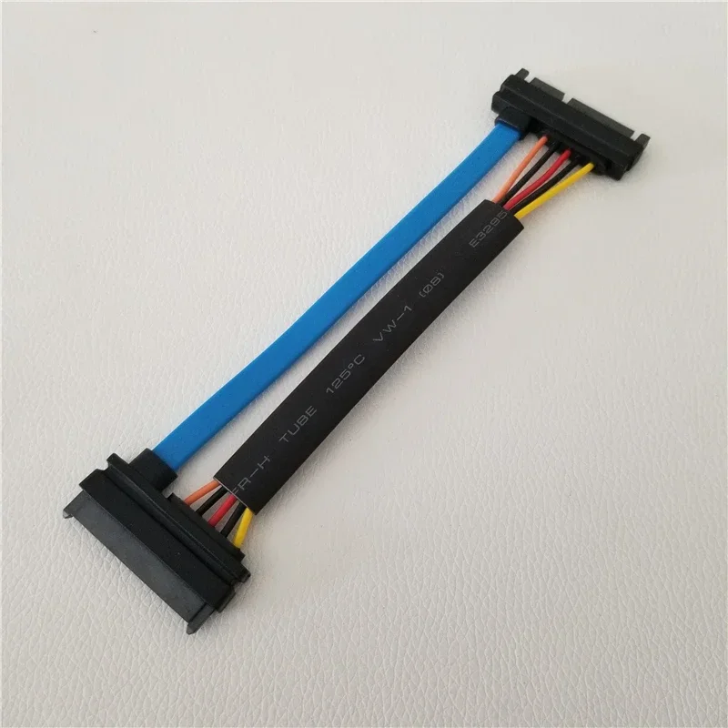 22Pin(7+15pin) SATA Data Extension Cable Male to Female Power Cord 3.3V Hard Dirve