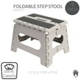 thumbnail image 3 of Simplify 9" Anti-Skid Folding Single Step Stool in White Polypropylene, 3 of 8