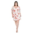 thumbnail image 1 of Vestido floral con manga bombacha Roman Fashion /Tallas Extras, 0900 (Flor rosa) rosa 42, 1 of 5