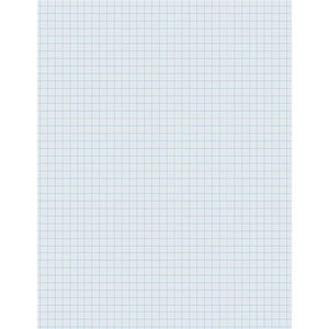 8.5 x 11 In. Papier de composition 0.25 dans. Quadrille - 2 Raisins
