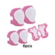 thumbnail image 3 of Wosthever S Stay Safe And Play Hard Juego de rodilleras para niños, coderas y muñequeras, ventilación fácil de usar Ropa Deportiva, Zapatos Rosa, 3 of 6