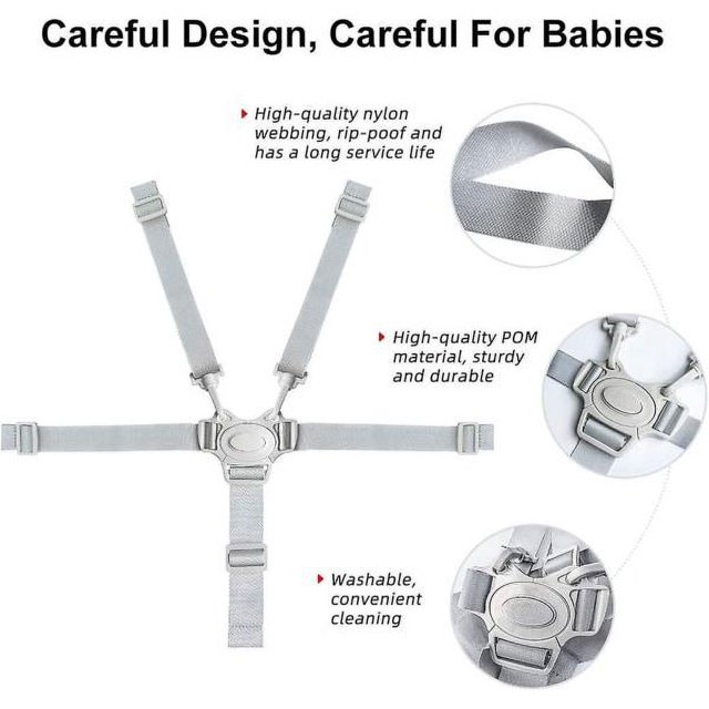 5-point belt, child seat belt, adjustable car seat belt for strollers, baby and strollers