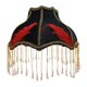 thumbnail image 1 of Pantalla de lámpara Cubierta de luz Versátil E27 Accesorios de moda Pantalla de hogar europea Negro Rojo 31cmx28cm, 1 of 8