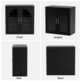 thumbnail image 6 of Sideboard Buffet Cabinet Modern Accent Console Cabinet with Arched Glass Doors and Storage,Black,for Living Room,Dining Room,Entryway（Black）, 6 of 8