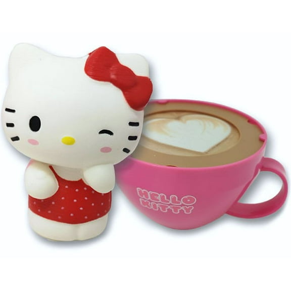 Hello Kitty Slo Rise Squishy Figure Cappuccino Mystery Pack (1 RANDOM Character (8 Different Possible Styles))