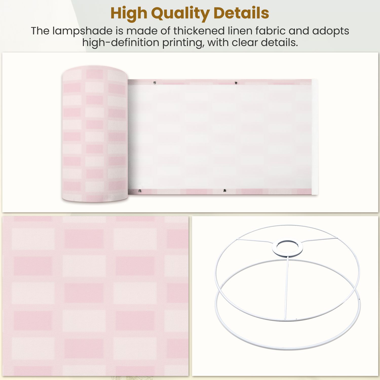 Lampshades 2 Pack Groovy checkered vintage aesthetic checkerboard texture Funky 13"x13"x10" Light Shade for Table Lamps Floor Lamps Drum Lamp Shades Lampshade Replacement Easy Assembly