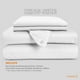 thumbnail image 4 of Juego de Funda para Edredon Duvet Dreamlab, Tamaño King Size, Color Blanco, 3 Piezas, 4 of 9