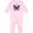 AD-Pink, variant on Gothic Bat with Moon and Roses Baby Romper Coveralls