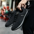 thumbnail image 6 of Mens Womens Fashion Lace Up Sneakers Unisex Slip On Knit Soft Sole Breathable Lightweight Casual Walking Shoes, 6 of 7