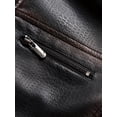 thumbnail image 2 of Warm Fleece PU Jacket, Men's Casual Zipper Pockets Stand Collor Faux Leather Jacket For Fall Winter, 2 of 5