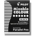 thumbnail image 2 of Pilot Parallel Pen 2-Color Calligraphy Pen Set with Black and Assorted Colors Ink Refills, 1.5 mm Nib (90050), 2 of 3