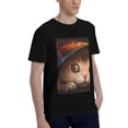 thumbnail image 2 of Bingfone Animal Cat Men'S Loose Fit Short-Sleeve Pocket T-Shirt, 2 of 7