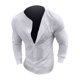 thumbnail image 1 of Camisas Negras Para Hombre Camisa deportiva informal para hombre, cárdigan de lino con botones, camisa de lino y algodón de manga larga (White, L), 1 of 4