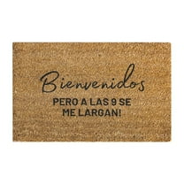 Carpet Bienvenidos Pero A Las 9 Se Me Largan Funny Spanish Doormat Funny Doormat Polyester carpet Special Offers