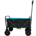 thumbnail image 5 of CITYLE Collapsible Folding Utility Wagon Cart with 8 inches Wheels Telescoping Handle for Outdoor Garden and Beach Use, All Terrain Utility Beach Wagon Cart, Garden Wagon Cart, Golden Black, 5 of 8