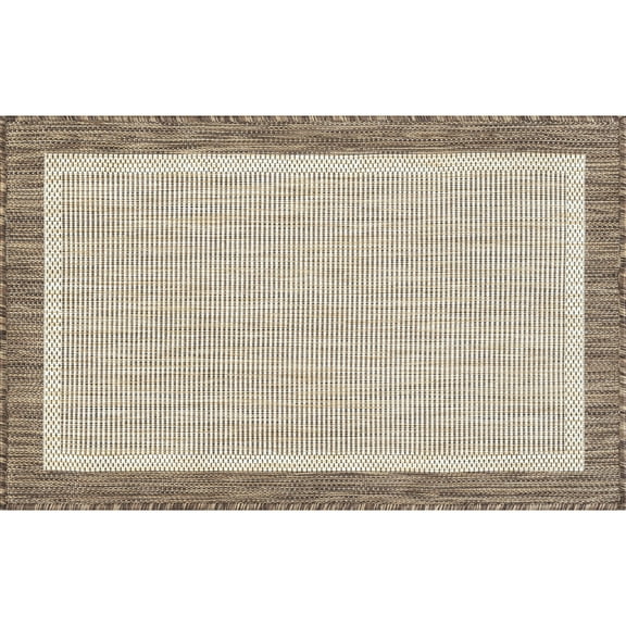 Tayse Eco Area Rug ECO1203 Transitional Gold Single-Color Flat 2' x 2' 11" Rectangle