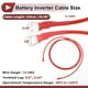thumbnail image 4 of Cable de inversor de batería de 150 cm 12 AWG 3/8" 5/16" Cable de batería de cobre estañado rojo OT Tipo 1 Pc, 4 of 7