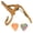 Gold, variant on Riousery Alloy Guitar Capo Quick Tone Change Portable Instrument Accessory for Playing Performance, Gold