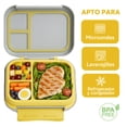 thumbnail image 4 of Lonchera para niño tipo bento box, lunch box con 3 divisiones, sellado hermetico anti fugaz (Camion), 4 of 7