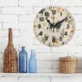 thumbnail image 3 of Yayeee 10" Wall Clock Battery Operated Quartz Round Silent Non-Ticking Home Decor, Cowboy Pattern, 3 of 6
