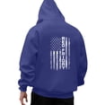 thumbnail image 5 of Men's Loose Fit Hoodie with RED FRIDAY Flag & Letter Print, Casual Pullover Sweatshirt, Military Support Design for Veterans Day, Christmas, Outdoor Wear,Royal Blue,3XL, 5 of 6