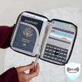 thumbnail image 4 of XUCP-Unisexe-Adulte Portefeuille de Passeport RFID avec Fermeture Éclair, 4 of 4