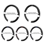 Alfanxi Hand Stitch Steering Wheel Cover Alcantara Material for BMW Z4 E85 E86 2003-2008-No Stripes