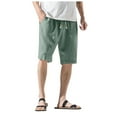 thumbnail image 4 of HCNTES Men's Board Shorts Bermuda Shorts Classic Fit Short Summer Beach Shorts (Green,XXL), 4 of 4