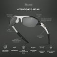 thumbnail image 6 of Kids Sunglasses - Age 2-6 Half Frame Wrap Around Sun Glasses for Boys and Girls - Little Girl and Little Boy Sunglasses for Outdoor Activities with UV400 Protection - Toddler Sports Shades, 6 of 7