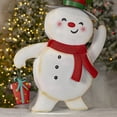 thumbnail image 3 of Set of 2 Friendly Metal Snowmen Figurines "Icy & Icesis", 3 of 7