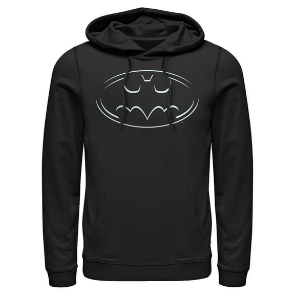 Men's Batman Lined Symbol Pull Over Hoodie