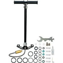 NUOGE High Pressure Hand Pump 4 Stage,Airgun Pcp Pump 4500Psi, Air Hand Pump Filling Stirrup Pump Stainless Steel