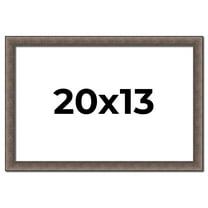 20x13 Frame Silver Real Wood Picture Frame Width 1.25 Inches | Interior Frame Depth 0.5 Inches |