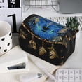 thumbnail image 7 of Sikiie Wolf Head And Dreamcatcher Print Flip Double-layer Pencil Case, All-purpose Stationery Bag for Study and Office, Zipper Design, Unisex, 7 of 7