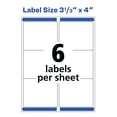 thumbnail image 6 of Avery Clear Shipping Labels, Sure Feed, 3-1/3" x 4", 60 Labels (18664), 6 of 9