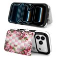 thumbnail image 4 of Pink Floral And Berry Pattern Leather Wallet Case for iPhone 12 Pro Max Wallet Case Card Holder Flip, 4 of 8