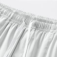 thumbnail image 4 of Hurxie Men's Athletic Running Shorts 7''/8'' with Zipper Pockets, Quick Dry Lightweight Gym Workout Basketball Shorts White,2XL, 4 of 7